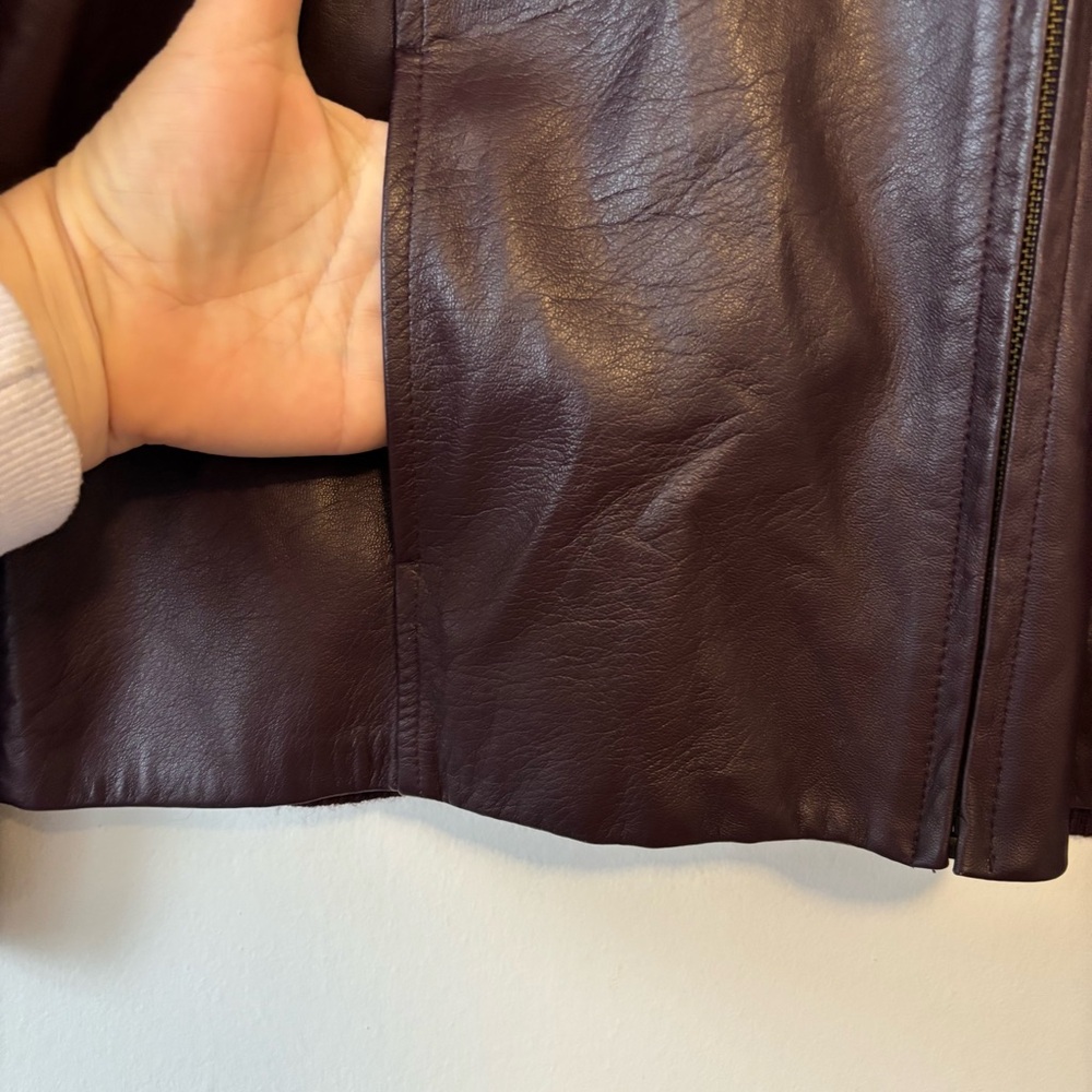 Pendleton Wool And Leather Jacket In Burgundy Wom… - image 5